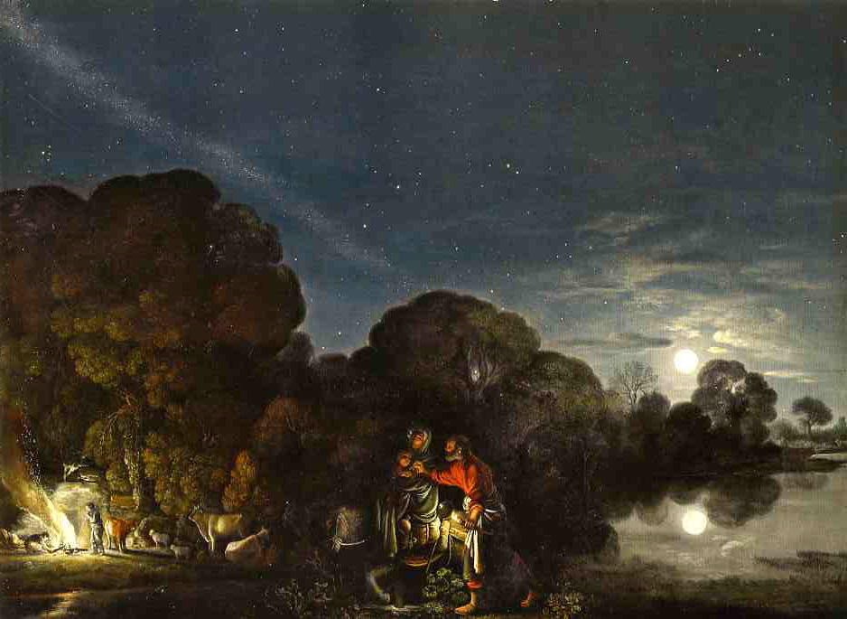 "The Flight into Egypt" by Adam Elsheimer