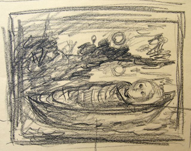 "In the Moonlight" compositional sketch