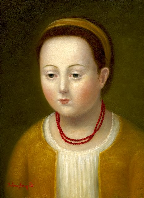 Girl with Coral Necklaces