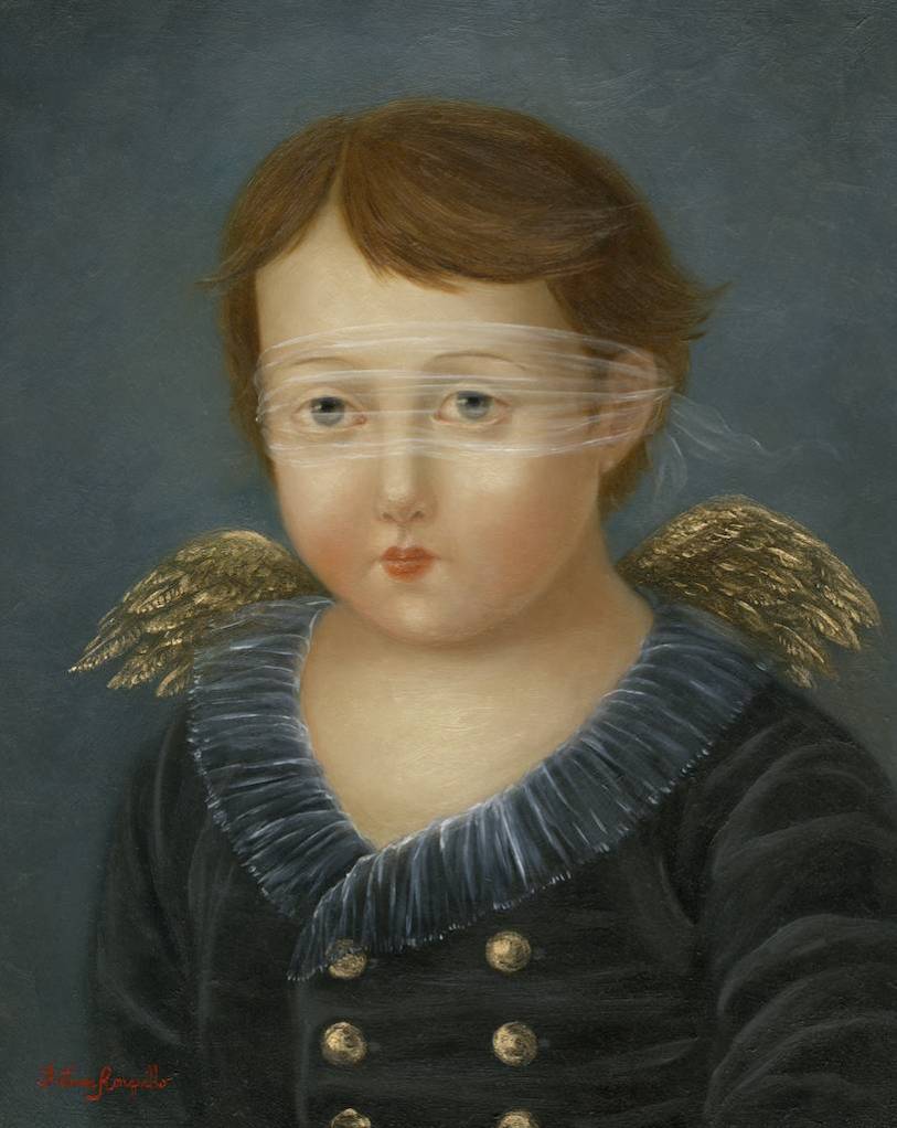 Blue Cupid with Blindfold ●